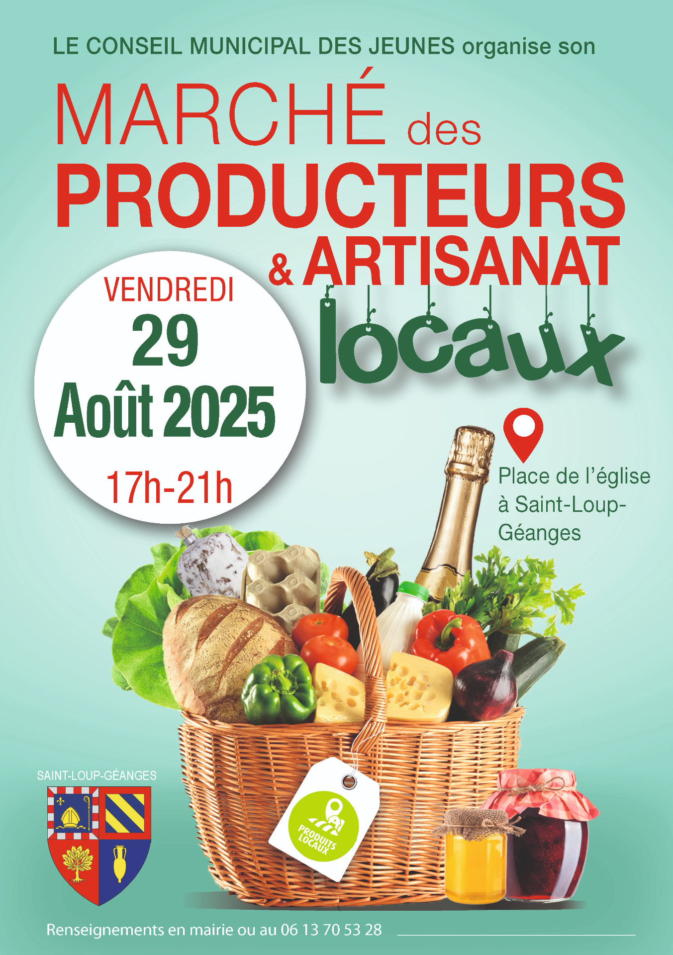 Marché des producteurs locaux 29 août 2025